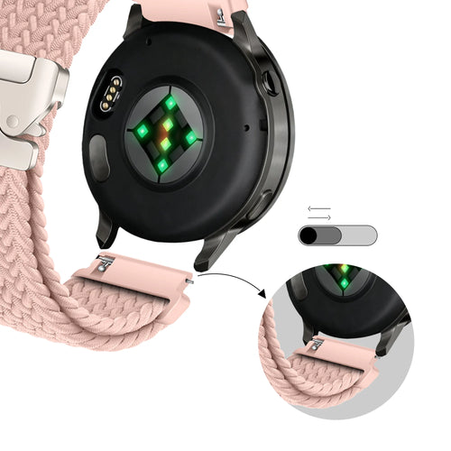 Bandz Correa trenzada 'Parachute' Garmin Approach S42 (rosa)