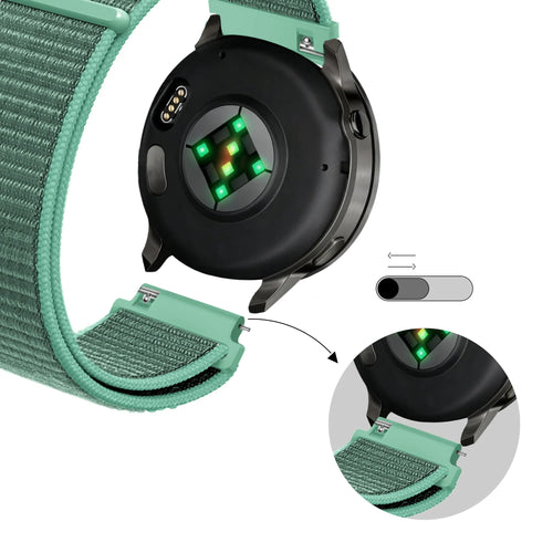 Bandz Garmin Venu 2 Nylon Loop Strap (Mint)