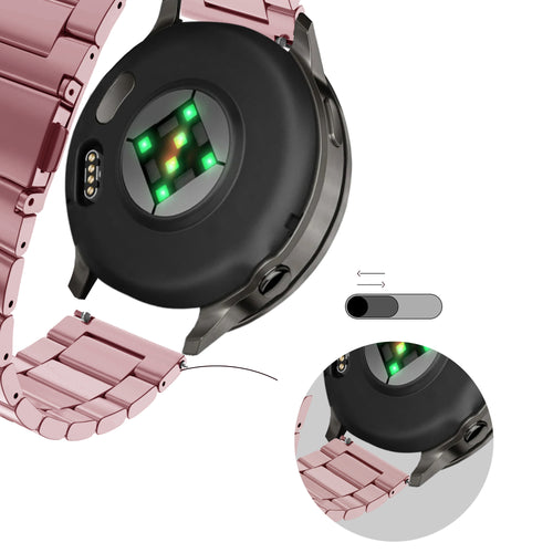 Bandz Garmin Venu 2s Steel Strap 'Classic' (Pink)