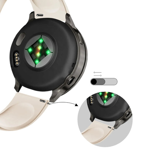 Bandz Correa deportiva 'Deluxe' Garmin Forerunner 265s (blanco estrella)