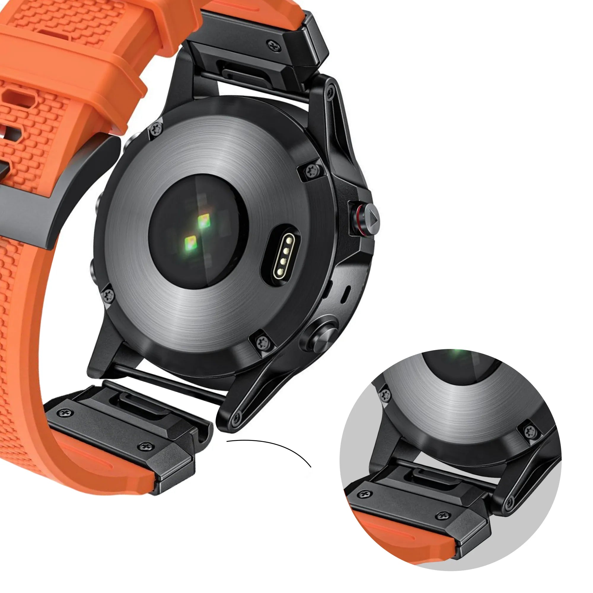 Bandz Correa silicona 'Explorer' Garmin Descent Mk3i - 51mm (naranja)
