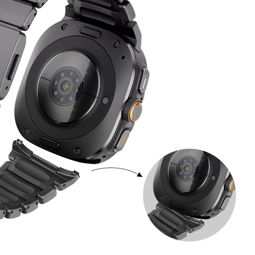 Bandz Correa titanio 'Hybrid' Samsung Galaxy Watch Ultra (negro)