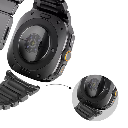 Bandz Correa titanio 'Hybrid' Samsung Galaxy Watch Ultra 2 (negro)