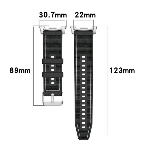 Correa nylon híbrida Samsung Galaxy Watch 9 - 40mm (negro)
