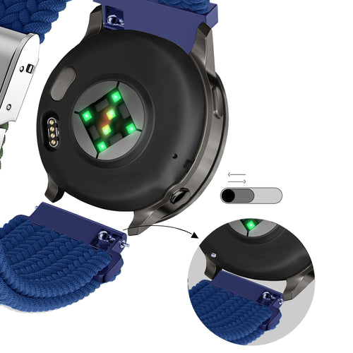 Bandz Correa nylon tejida Garmin Forerunner 70 (azul)