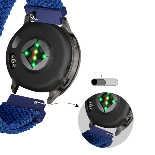 Bandz Garmin Forerunner 265s Adjustable Braided Strap (Blue)