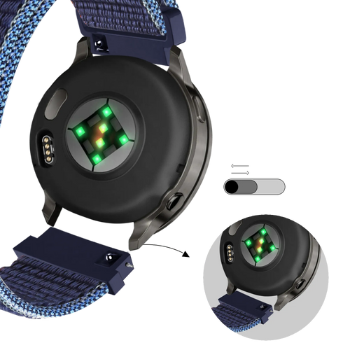 Bandz Correa nylon Loop Garmin Approach S42 (azul oscuro mix)