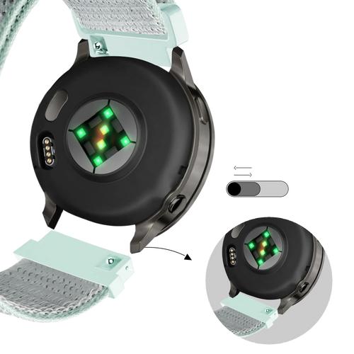Bandz Correa nylon Loop Garmin Vivoactive 6 (celeste)