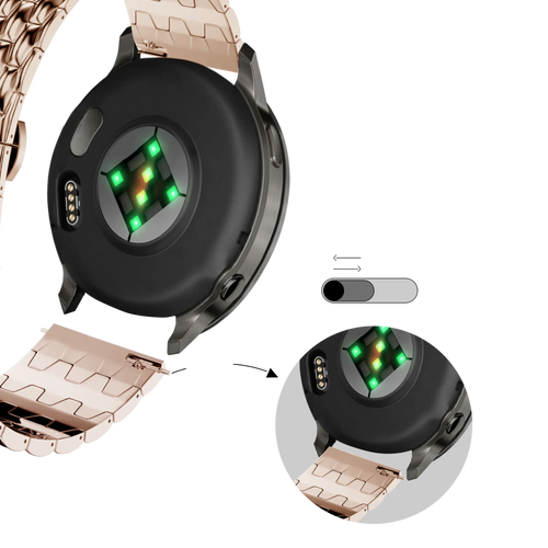 Bandz Correa acero 'Dragon' Garmin Forerunner 70 (oro rosado)