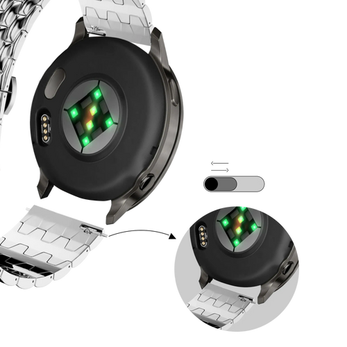 Bandz Correa acero 'Dragon' Garmin Forerunner 70 (plata)