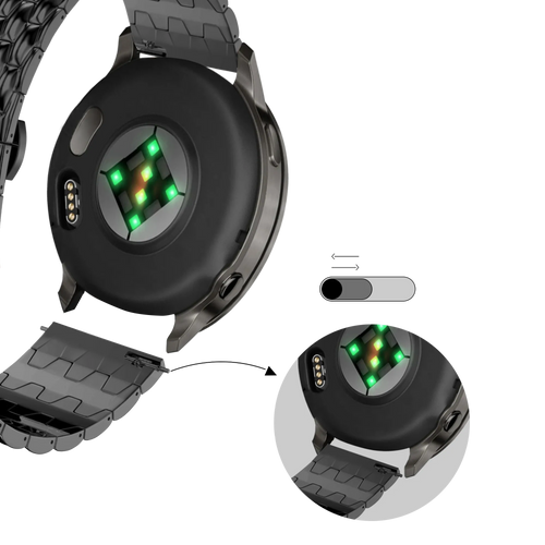 Bandz Correa acero 'Dragon' Garmin Forerunner 70 (negro)
