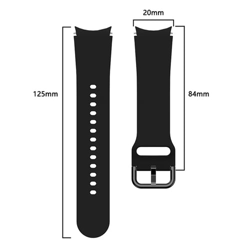 Correa silicona hebilla Samsung Galaxy Watch 6 Classic - 47mm (negro)
