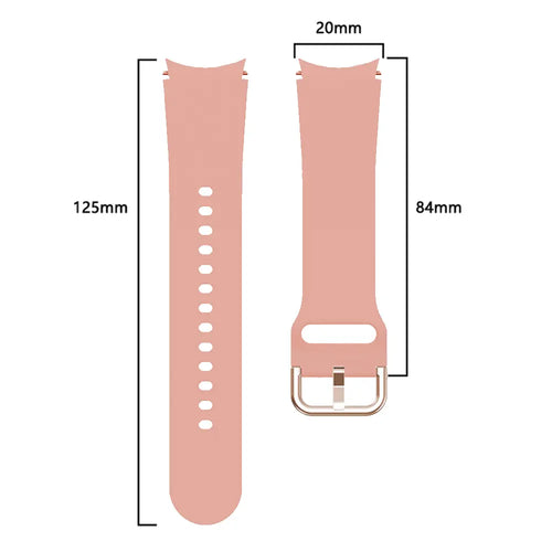 Samsung Galaxy Watch FE Buckled Silicone Strap (Pink)