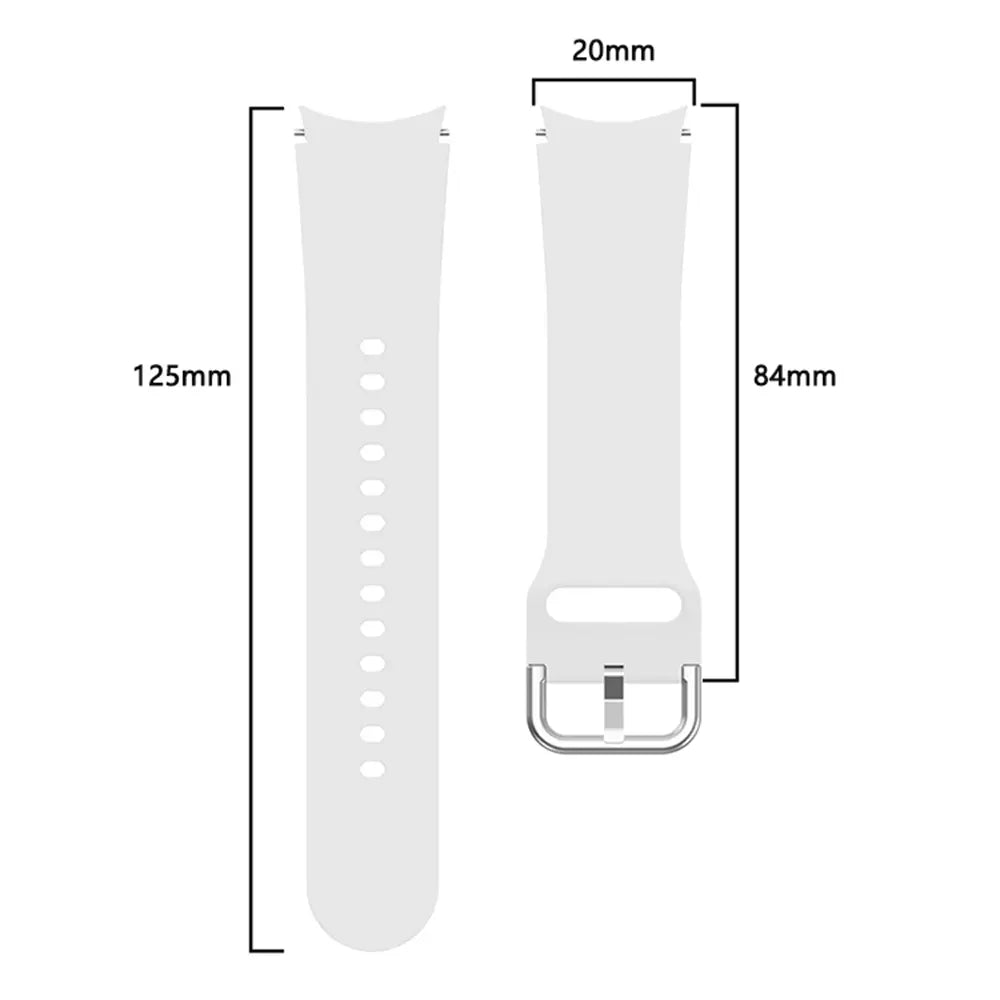 Correa silicona hebilla Samsung Galaxy Watch 6 - 40mm (blanco)