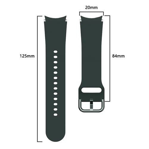 Correa silicona hebilla Samsung Galaxy Watch 6 Classic - 43mm (verde oscuro)