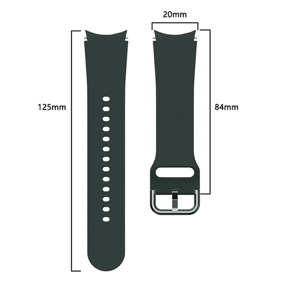 Correa silicona hebilla Samsung Galaxy Watch 4 - 40mm (verde oscuro)