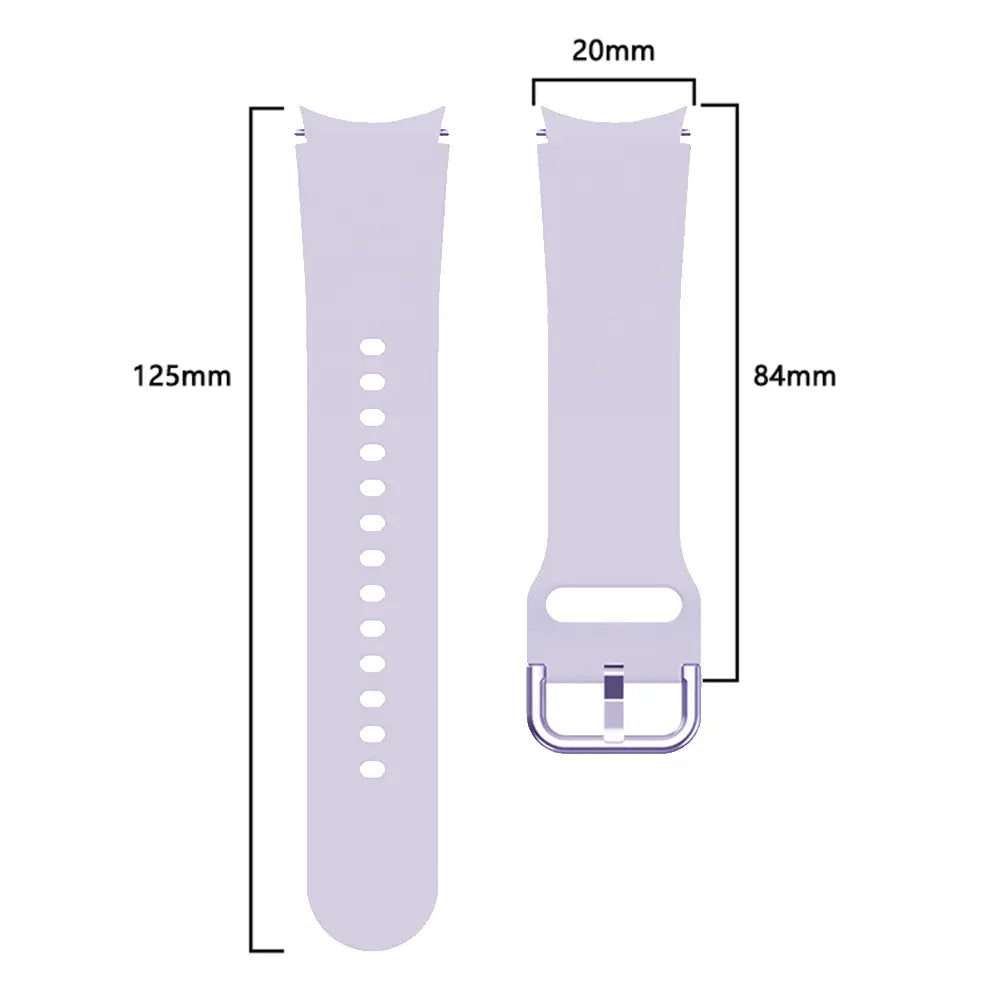 Correa silicona hebilla Samsung Galaxy Watch 6 - 40mm (púrpura claro)
