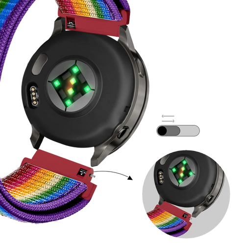 Bandz Correa nylon Loop Garmin Forerunner 70 (arcoíris)