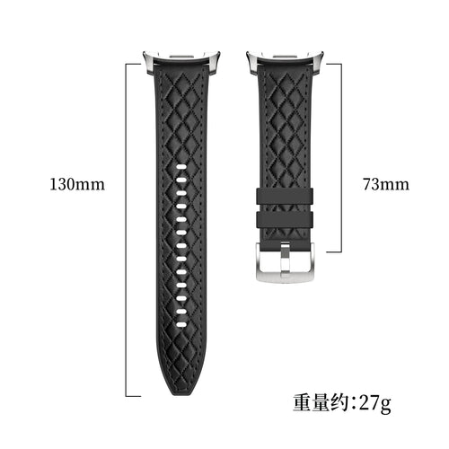 Correa cuero híbrida diamond Samsung Galaxy Watch 9 - 40mm (marrón oscuro)