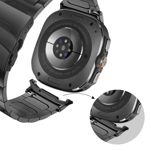 Bandz Correa titanio Samsung Galaxy Watch Ultra 'Deluxe' (negro)