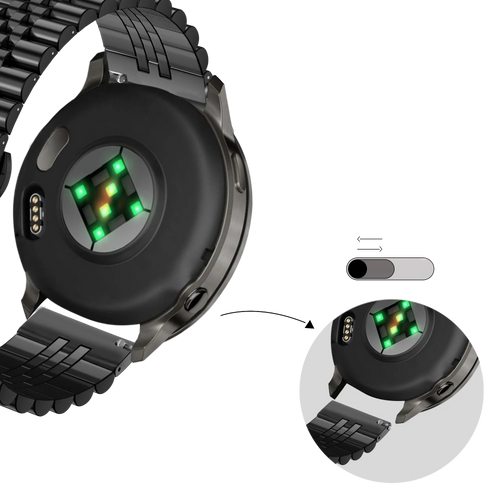 Bandz Correa acero 'Jubilee' Garmin Venu 2 Plus (negro)