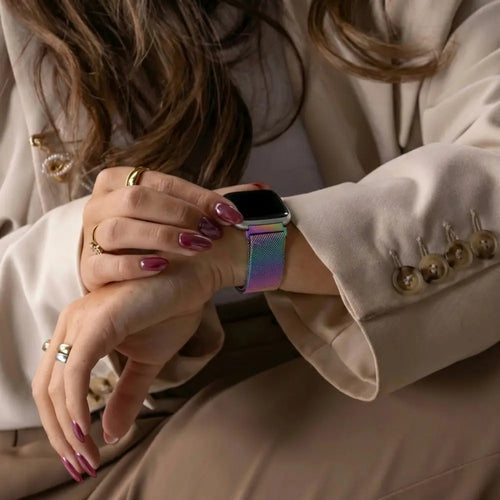 Fitbit Sense 2 Milanese Strap (Pearlescent)