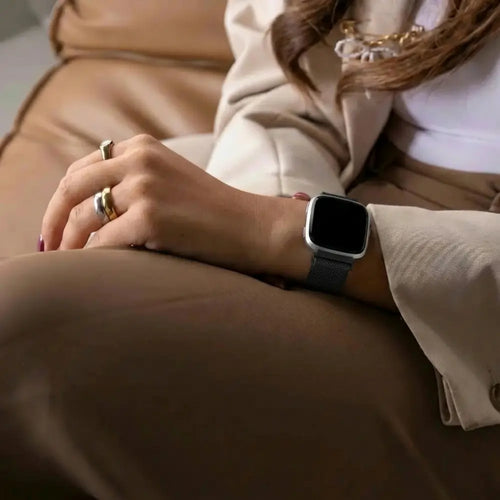 Fitbit Versa-Versa 2 Milanese Strap (Black)