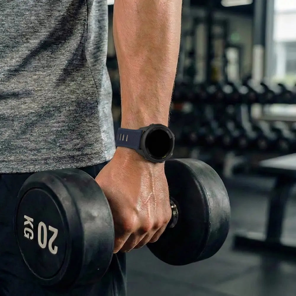 Garmin Forerunner 265 Sport Buckle Strap (Dark Blue/Beige)