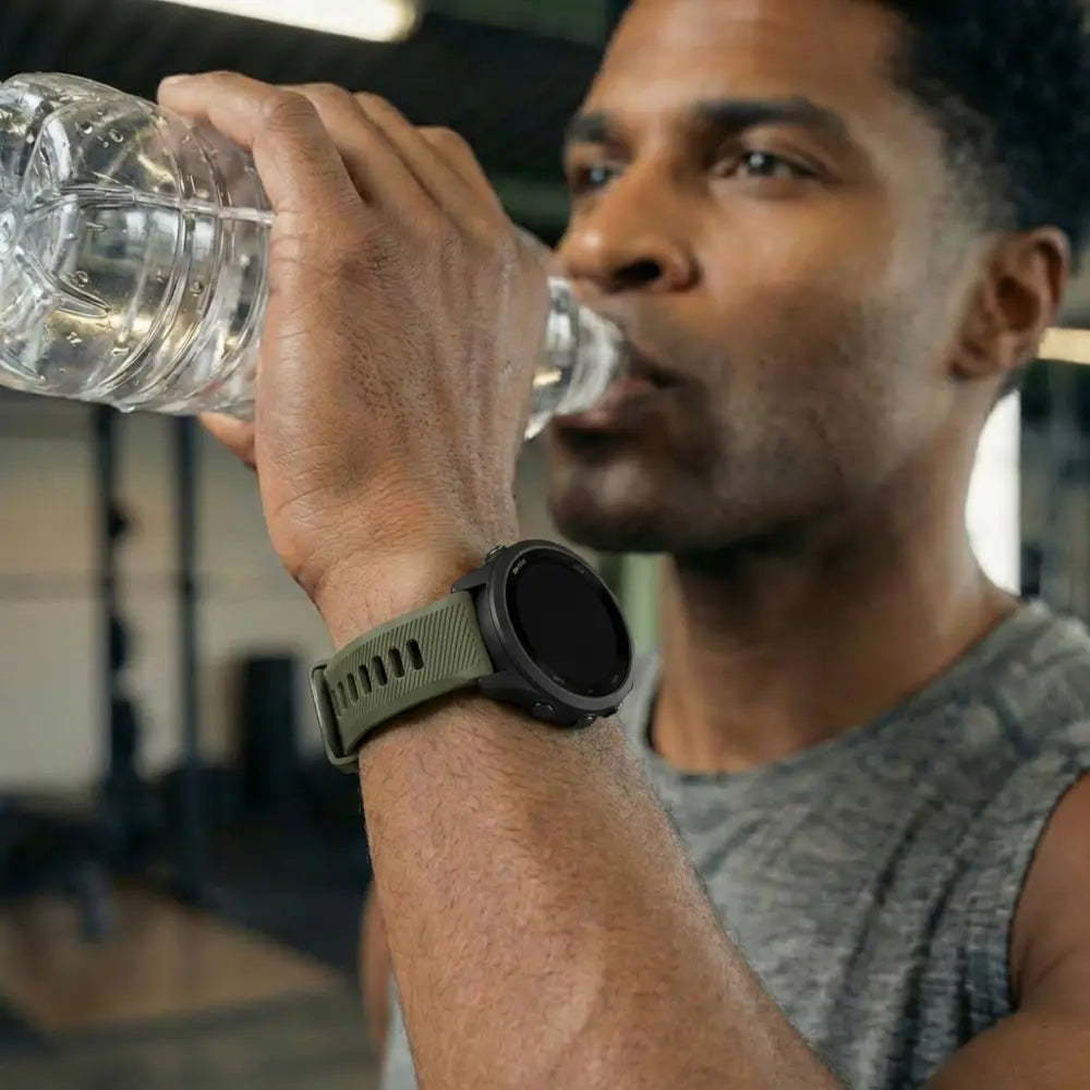 Correa deportiva con hebilla Garmin Forerunner 245 (verde/negro)