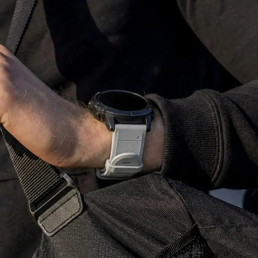 Correa silicona Garmin Fenix 5/6 (gris)