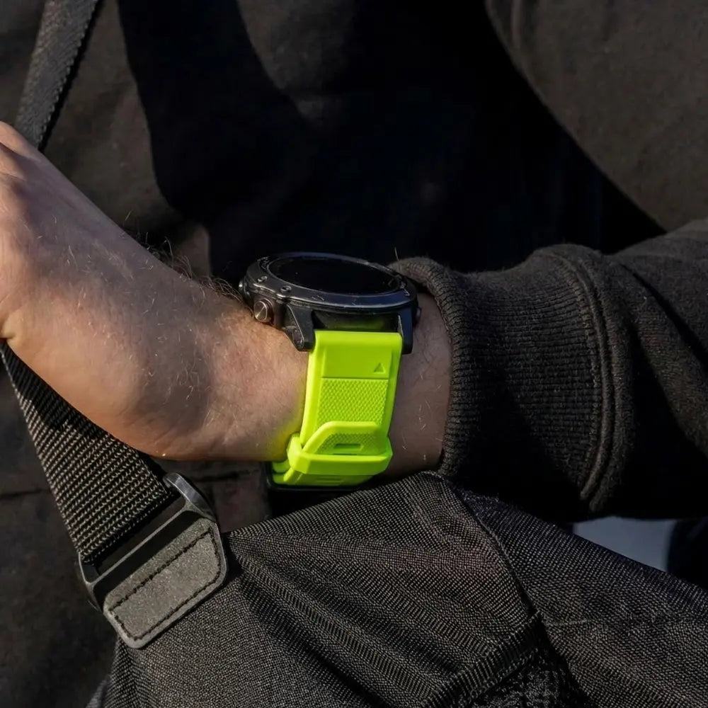 Correa silicona Garmin Fenix 5/6 (verde claro)