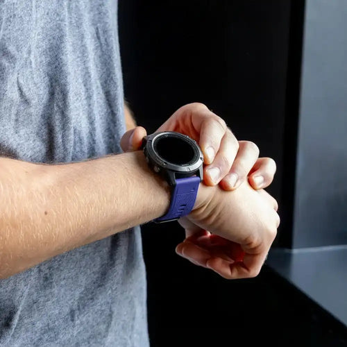 Correa silicona Garmin Fenix 5/6 (azul)