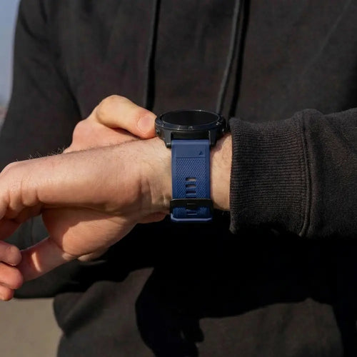 Correa silicona Garmin Fenix 7 (azul oscuro)