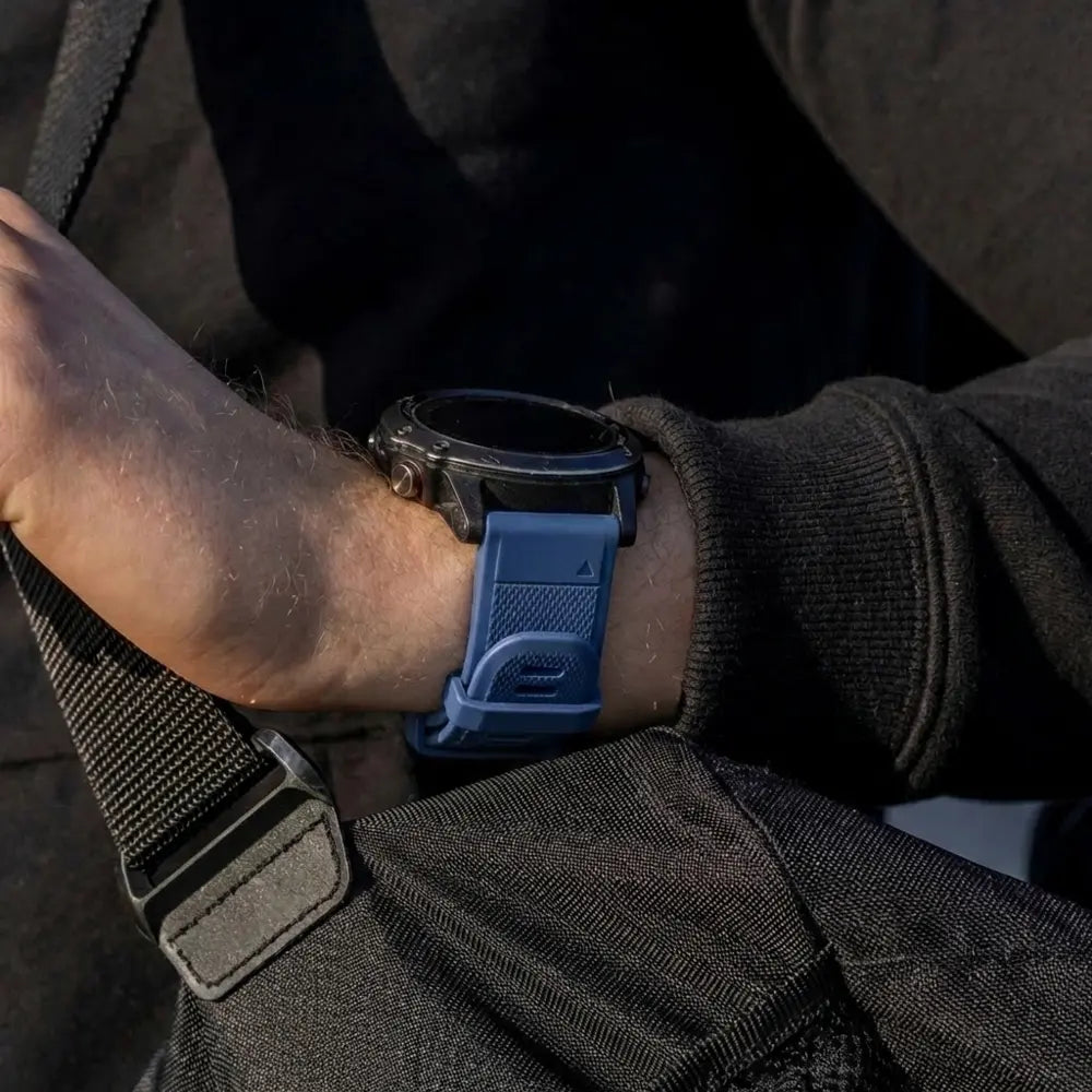Correa silicona Garmin Fenix 7 (azul oscuro)