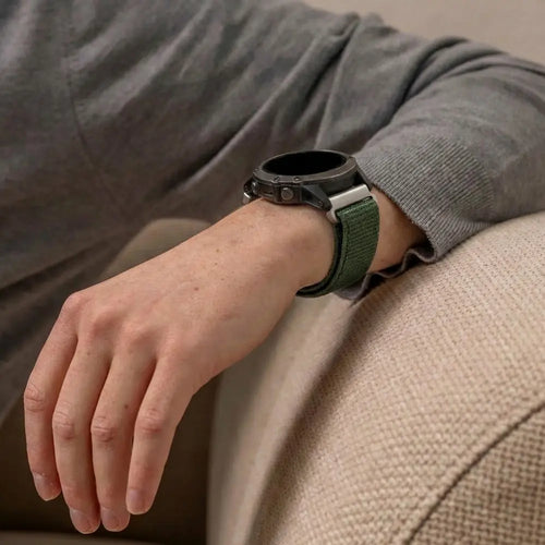Correa nylon Garmin Fenix 7 (verde)