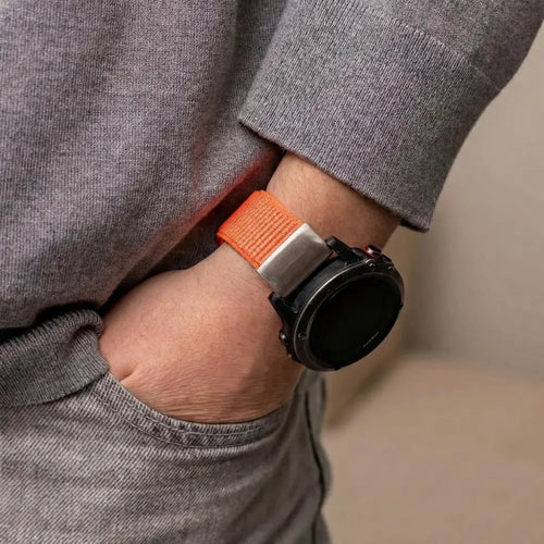 Correa nylon Garmin Fenix 7 (naranja)