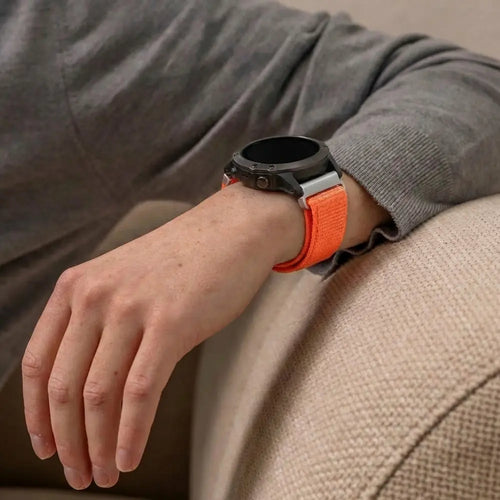 Correa nylon Garmin Fenix 7 (naranja)