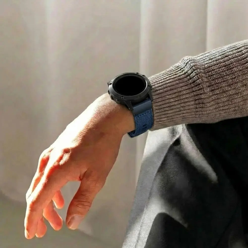 Correa híbrida nylon Garmin Fenix 5 / 6 (azul)