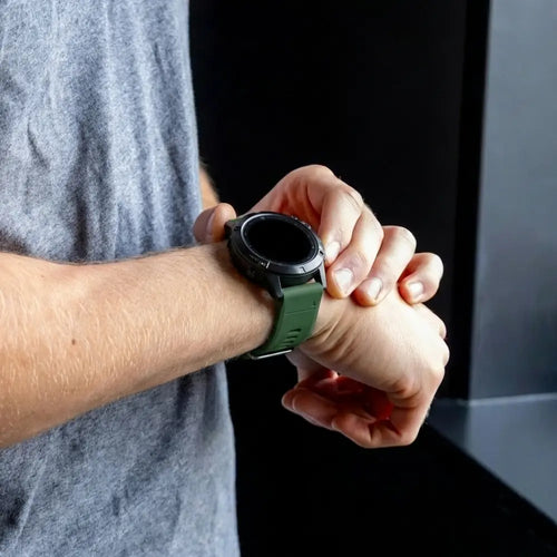 Garmin Fenix 5s-6s Classic Silicone Strap (Green)