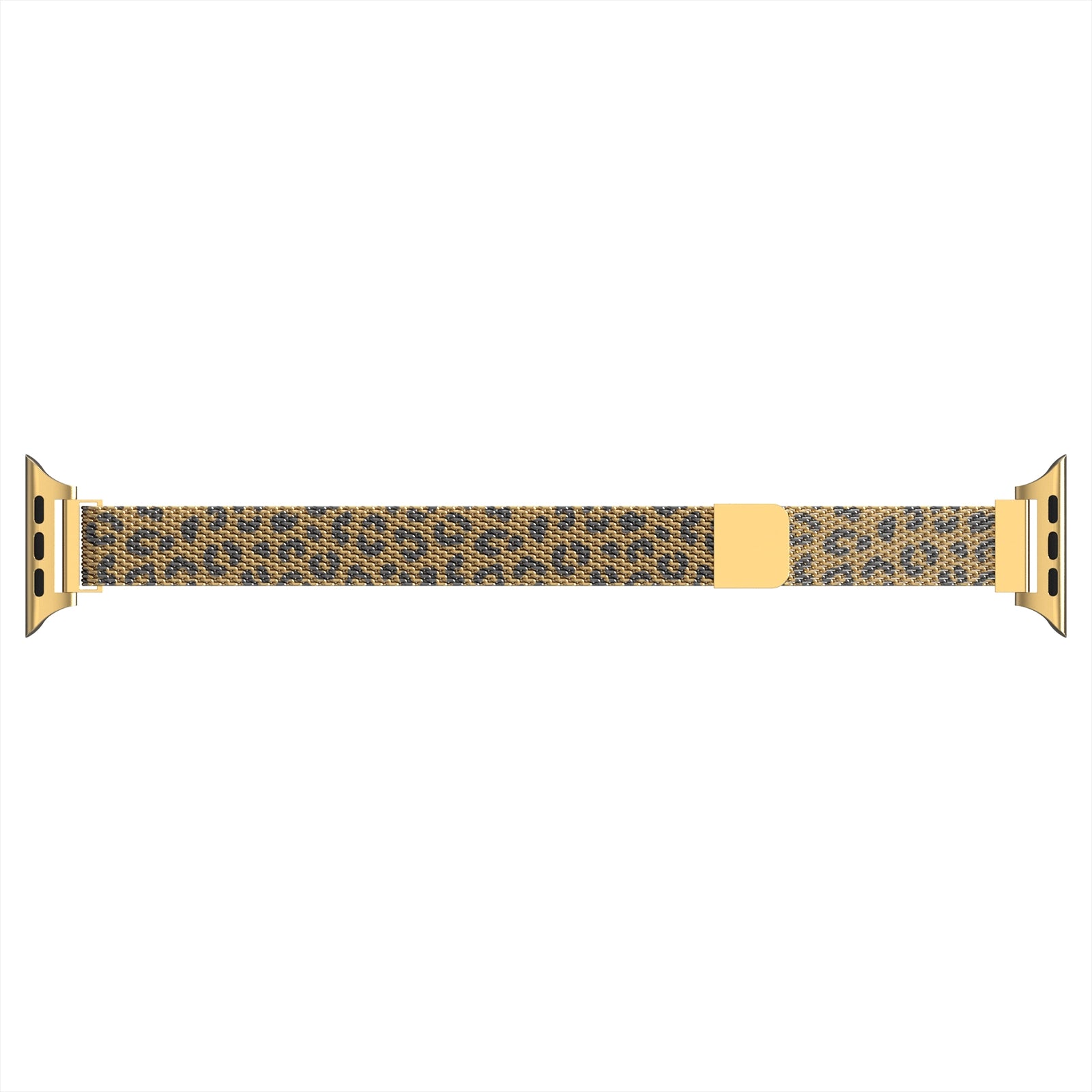 Apple Watch Slim Milanese Strap (Gold Leopard)