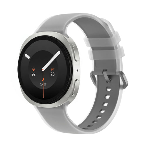 Correa silicona jelly Samsung Galaxy Watch 8 Classic (gris)