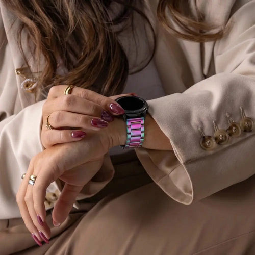 Samsung Galaxy Watch 46mm Steel Strap (Pearlescent)