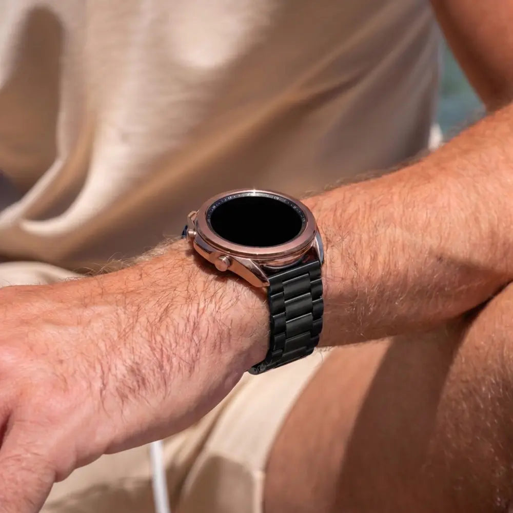 Correa de acero Samsung Galaxy Watch 46mm (gris oscuro)