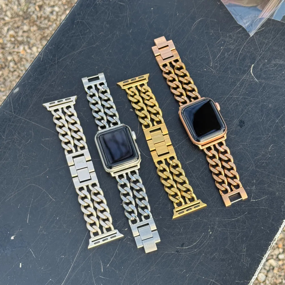 Correa acero cadena Apple Watch xoxo Wildhearts - 38/40/41/42mm (oro)