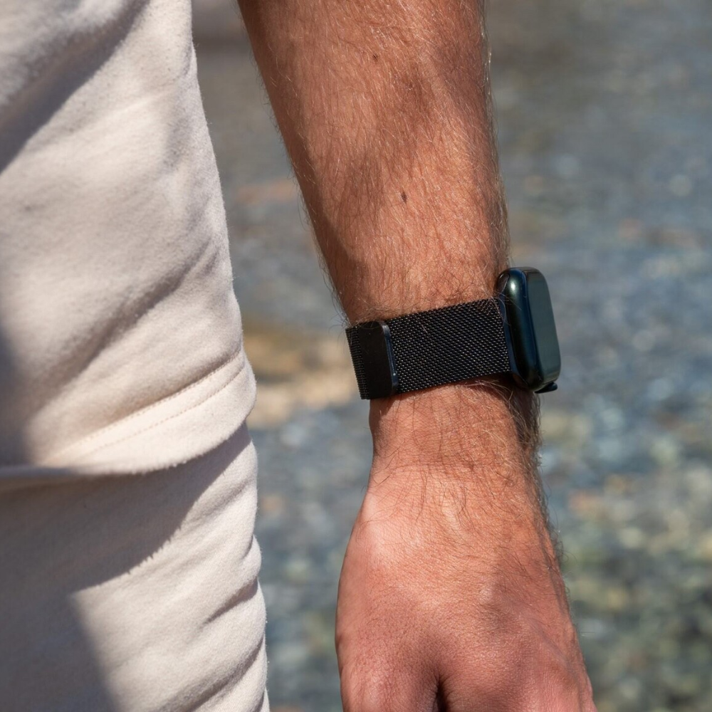 Correa milanesa Apple Watch Ultra (negro)