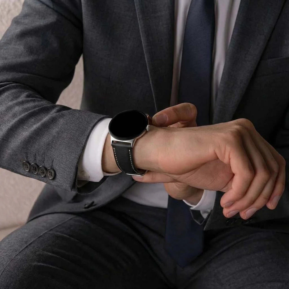 Correa cuero Google Pixel Watch 3 - 45mm (negro) 