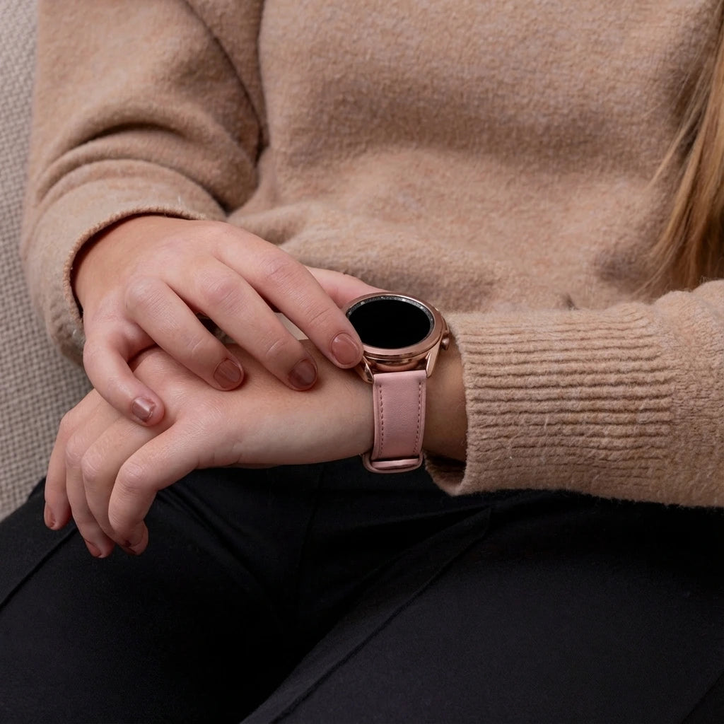 Correa cuero Samsung Galaxy Watch 3 41mm (rosa)