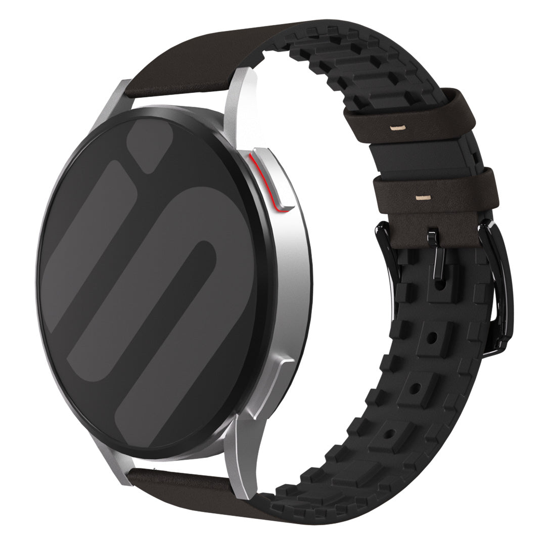 Correa cuero y silicona Amazfit GTR Mini (marrón)