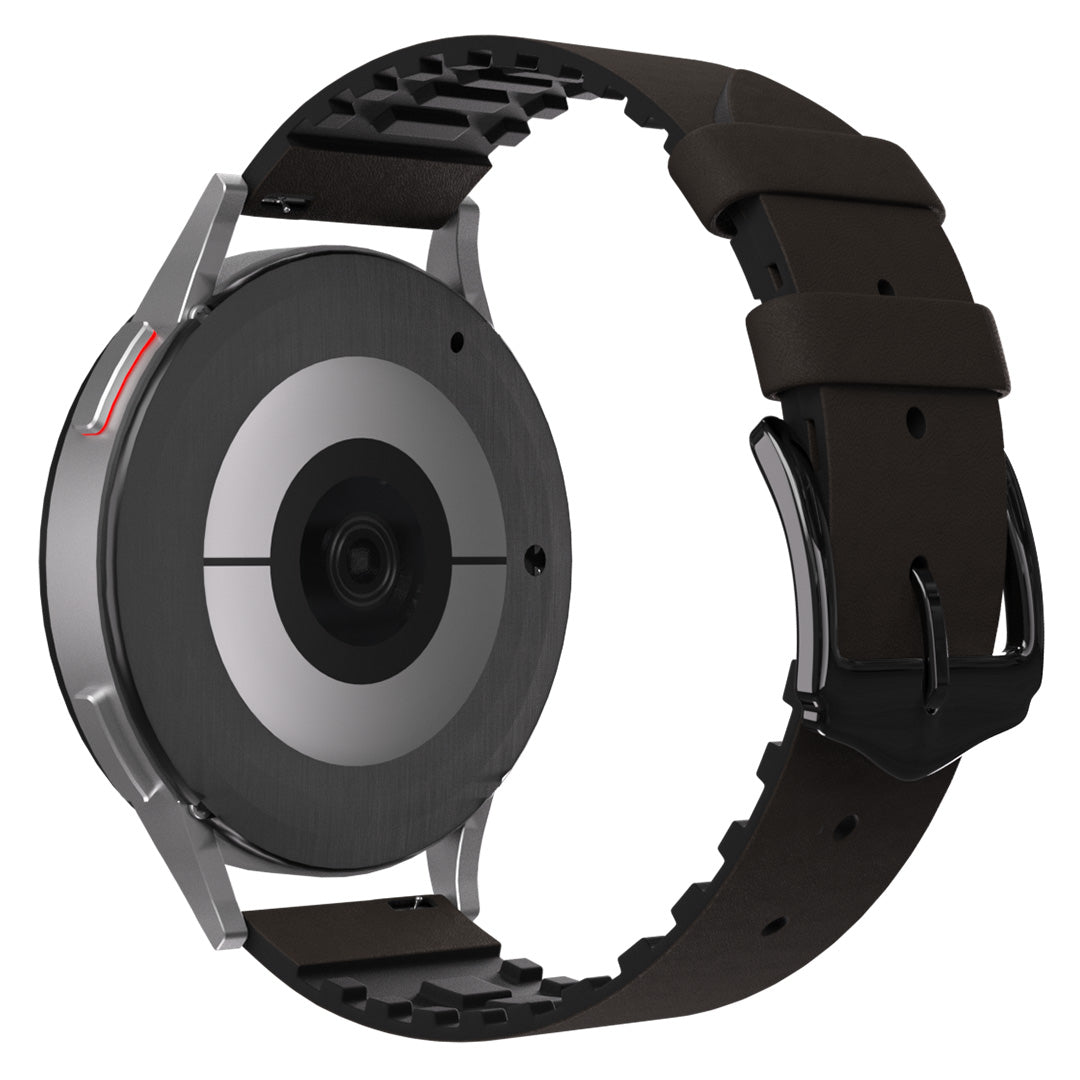 Correa cuero y silicona Amazfit GTR Mini (marrón)