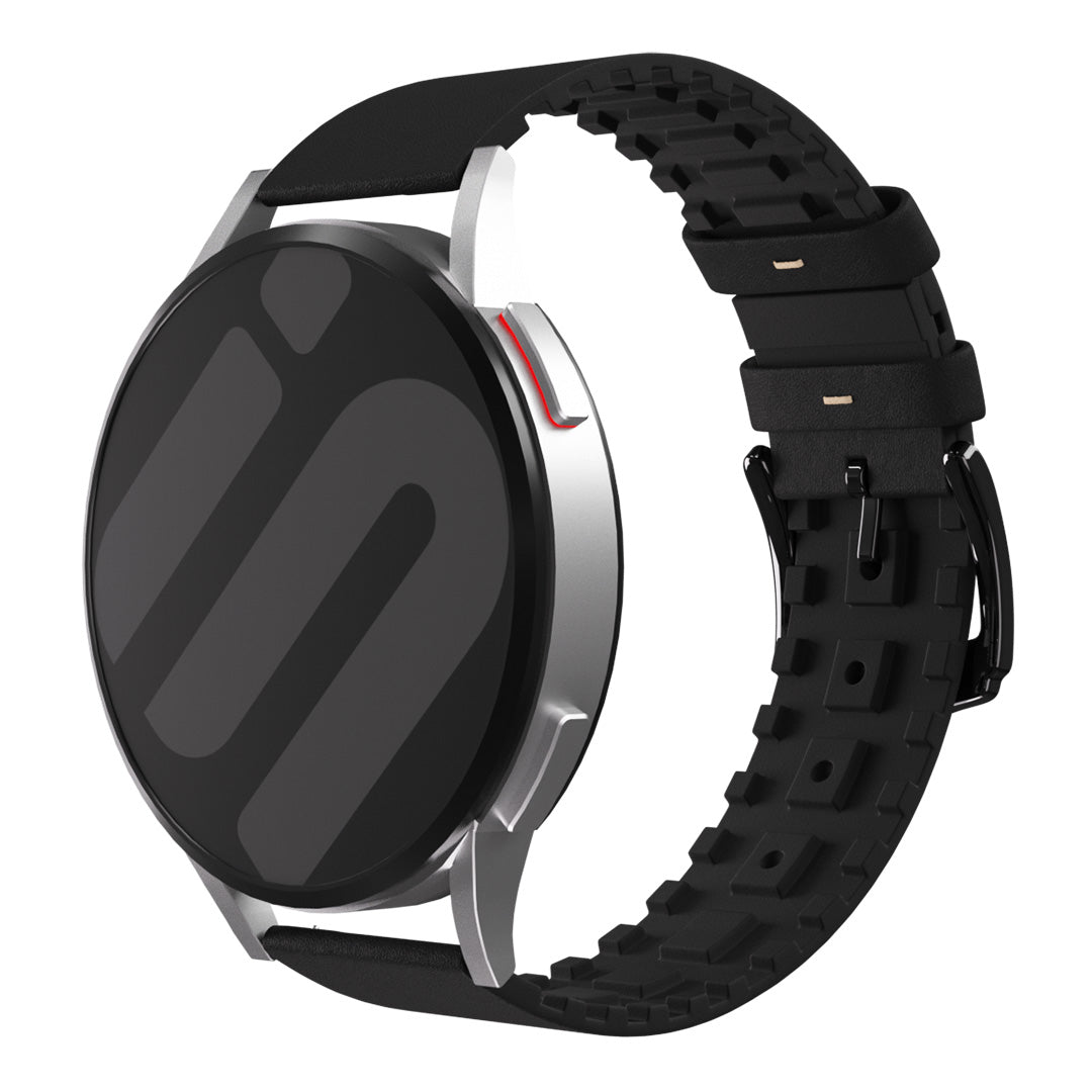Correa cuero y silicona Amazfit GTR Mini (negro)